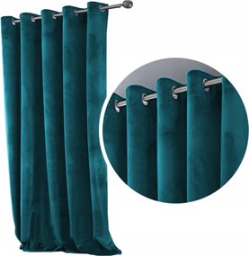 Vastag Velúr függöny Velvet Bársony Velúr 175x245 magasság Türkiz