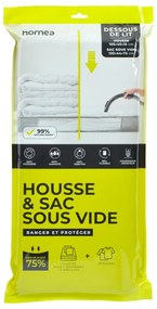 Vákuumos műanyag ágy alatti tárolódoboz 105x45x15 cm – Homéa