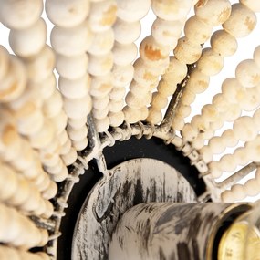 Keleti fali lámpa bézs gyöngyökkel - Moti