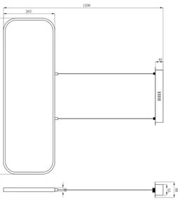 Globo 67262HB - LED Csillár zsinóron SILLA LED/24W/230V