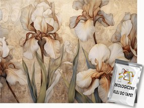 Fotótapéta Flizelina Virágok Íriszek Retro Vintage Shabby Chic 350x250 ragasztó