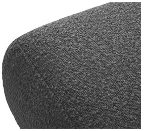 Sötétszürke buklé puff Molino – Micadoni Home