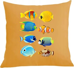 Párna párnahuzat Halak Akvárium nyomtatás