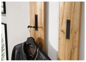 Fehér-natúr színű előszoba bútor tölgyfa dekorral Libbiano – Germania