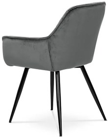 Szürke Bársony Étkezőszék. DCH-421 GREY4