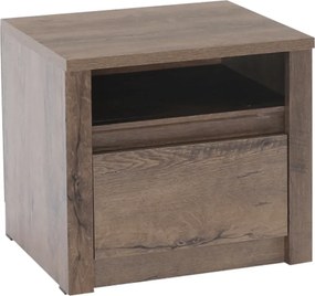 éjjeliszekrény, sötét tölgy lefkas, MONTANA SN