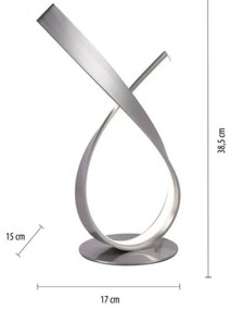 Paul Neuhaus 4720-55 - LED Asztali lámpa LINDA LED/11,4W/230V matt króm