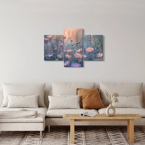 Kép - Virágok pasztell színekben (90x60 cm)