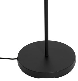 Retro állólámpa fekete átlátszó üveggel - Eclipse