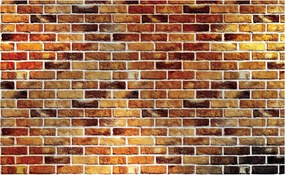 Fotótapéta Rusztikus tégla barna vinil 254x184 loft industrial +ragasztó