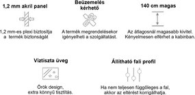 Nevada 135x140 cm kádparaván