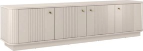 Vesper 187 cm TV-szekrény – kasmír / arany fogantyúk