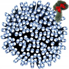 Karácsonyfai Fények 200 Led Kültéri/beltéri Fehér Hideg Karácsonyi Fények 8 Mód