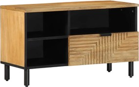 vidaXL barna tömör mangófa TV-szekrény 80 x 33 x 46 cm