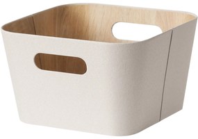 Kitchisimo 2 db tároló kosár szett 27 × 27 × 16cm, krém színű, M