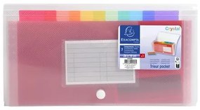 Harmonikamappa, 260x140 mm, PP, 7 rekeszes, EXACOMPTA (EX55398E)