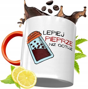 Narancssárga Bögre Szakácsnak Tökéletes Ajándék fényképes nyomtatással