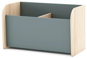 Szürkészöld gyerek könyvespolc 70x42x35 cm Esteban – Marckeric