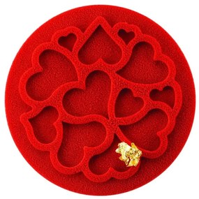 Silikomart tuile, dekor forma, szilikon, mini Love