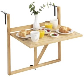 WENKO 69806800 - WAIKIKI asztal 64x65 cm fehér/barna