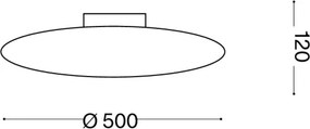 Ideal Lux - Mennyezeti lámpa SMARTIES 3xE27/42W/230V átm. 50 cm fehér