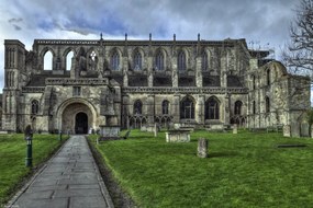 Poszter 30x20cm Történelmi Malmesbury apátság Cotswolds, Assaf Frank
