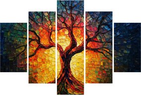 Kép - Az élet fája mozaikban (150x105 cm)