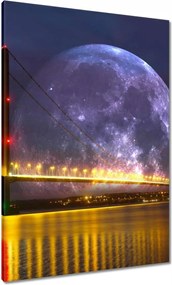 Vászonkép 70x100 Méltóságteljes hold híd
