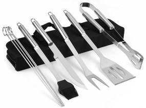 9 részes grill eszköz készlet táskában