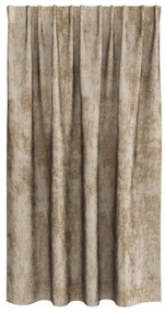 Bársonyfüggönyök 2 db pálcával Bézs 140x140 cm