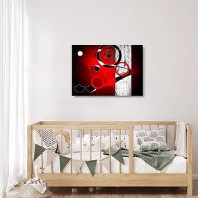 Az absztrakció képe (üvegen) (70x50 cm)
