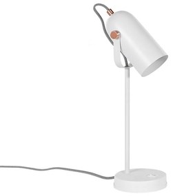 Fehér fém asztali lámpa 48 cm TYRIA Beliani
