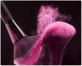 Poszterek 50x40 Ecsetek rózsaszín púderrel