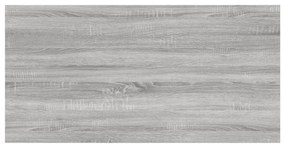 4 db szürke sonoma színű szerelt fa fali polc 60 x 30 x 1,5 cm