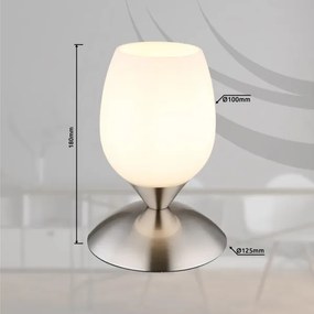 Globo 24007N - Asztal érintős lámpa KUWAITA 1xE14/25W/230V króm