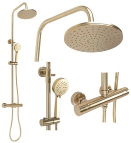 Zuhanyszett Termosztátos Rea PAROT BRUSHED GOLD