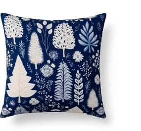 Mikroszálas párnahuzat INDIGO BLOOM 45x45 cm, kék