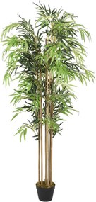 vidaXL zöld mű bambuszfa 1605 levéllel 180 cm