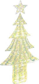 vidaXL Karácsonyfa 240 LED-del Meleg fehér 181 cm PET