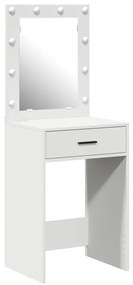 LED-es pipereasztal Fehér 50x41x135 cm