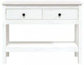 fehér tömör fenyőfa tálalóasztal 100 x 35 x 75 cm