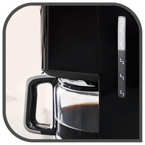 Fekete filteres kávéfőző Smart'n'light CM600810 – Tefal
