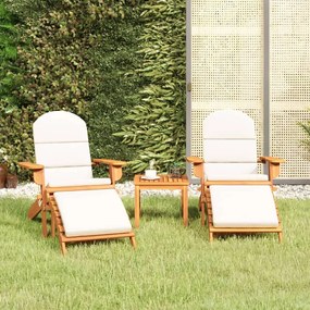 3 részes tömör akácfa kerti Adirondack ülőgarnitúra