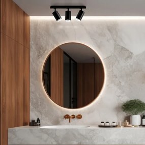 LED RGBW Fényerőszabályozható fürdőszobai spotlámpa TURYN 3xGU10/6,5W/230V IP44 fekete