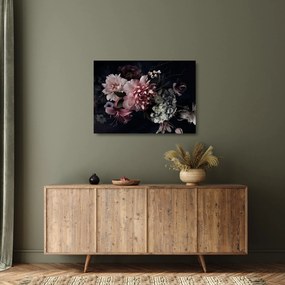 Egy csokor képe (üvegen) (70x50 cm)