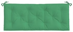 zöld oxford szövet kerti padpárna 120 x 50 x 7 cm