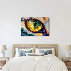 Kép - Macskaszem festmény (90x60 cm)