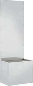 vidaXL Kertvédő vászon Ezüst 50 x 32 x 150 cm Rozsdamentes acél