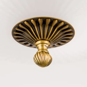 Orion LU 1689/6+3 - Csillár láncon ROCCA 9xE27/60W/230V átm. 75 cm bronz/fehér