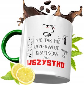 Zöld Bögre Grafikusoknak Tökéletes Ajándék fényképes nyomtatással